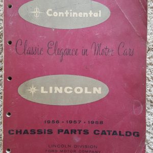 1956-58 LINCOLN CHASSIS PARTS